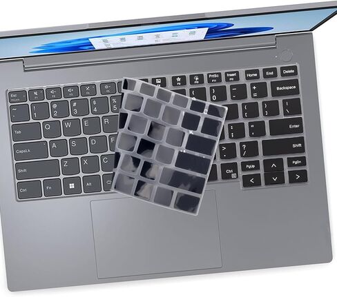 2 PCS Keyboard Cover for 2024 2023 Lenovo ThinkBook 14 G6 G6+ G7 14" Keyboard Skin-HotBlue+Clear in Kuwait