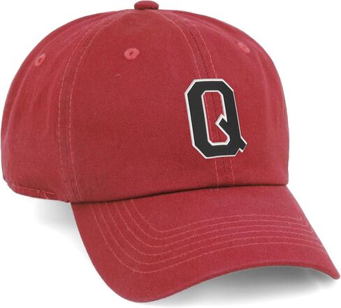 Customized Letter Intial Baseball Hat A to Z Team Colors, Red Cap White Black in Saudi Arabia