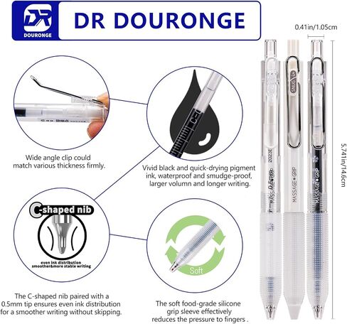 Gel Pens, 0.5mm Black Ink Pens Fine Point Smooth Writing Pens, Ball Point Pens for Journaling Note Taking, Cute Aesthetic Office School Supplies Gifts for Women (Multicolor 6 Pcs) in Saudi Arabia