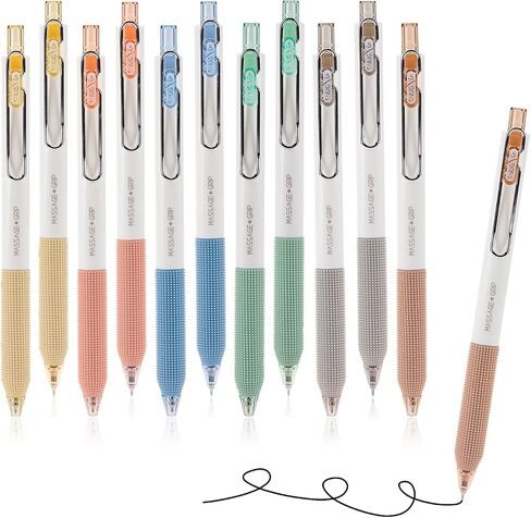 Gel Pens, 0.5mm Black Ink Pens Fine Point Smooth Writing Pens, Ball Point Pens for Journaling Note Taking, Cute Aesthetic Office School Supplies Gifts for Women (Multicolor 6 Pcs) in Saudi Arabia