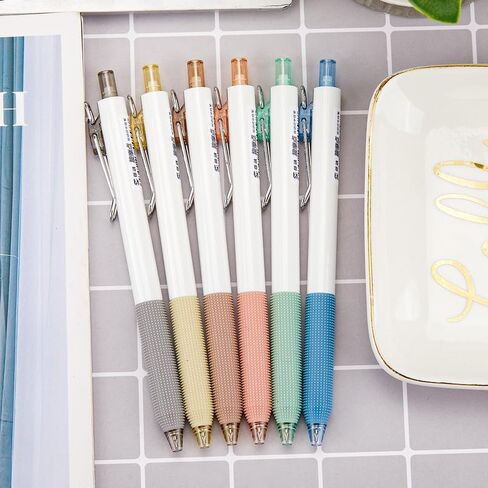 Gel Pens, 0.5mm Black Ink Pens Fine Point Smooth Writing Pens, Ball Point Pens for Journaling Note Taking, Cute Aesthetic Office School Supplies Gifts for Women (Multicolor 6 Pcs) in Saudi Arabia