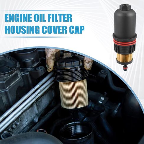 No.FT4Z-6A832-C Engine Oil Filter Housing Cover Cap for Ford Edge Sport 2.7L 2015-2018 for Ford F-150 2.7L 2015-2025 for Ford Bronco 2.7L 2021-2024 in Saudi Arabia