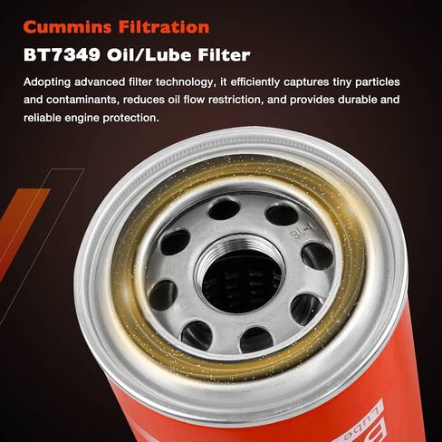 5.9L 6.7L Cummins Oil Filters Fit for Dodge Ram 2500 3500 4500 5500 Trucks 8.3L Diesel Engines, Replaces BT7349, 5083285AA, P550722 (3 Pack) in Saudi Arabia