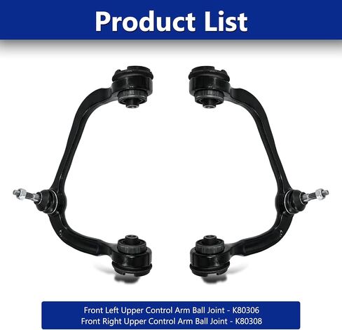 Control Arm, Replacement for Front Upper Control Arm with Ball Joint Suspension Kit Compatible With 2004-2020 F-150, 2007-2021 Ford Expedition, 2007-2021 Lincoln Navigator - 2 Pcs in Saudi Arabia