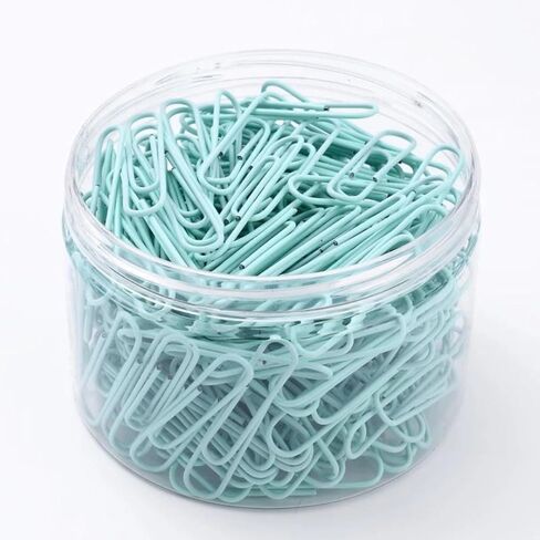 Macaron Colored Paper Clips, 1.1" Medium Paper Clip（28mm, 600pcs Paperclips for Office Supplies and Organization in Saudi Arabia