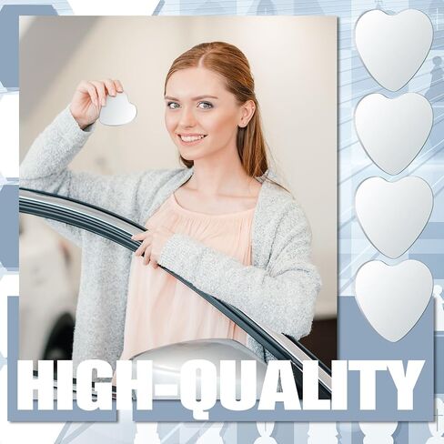 Leinuosen 4 pcs على شكل قلب أعمى مرآة مرآة السيارة العمياء البقعة البقع مرآة 360 درجة محدب الرؤية الخلفية للسيارة ، سيارات الدفع الرباعي ، الشاحنات in Saudi Arabia