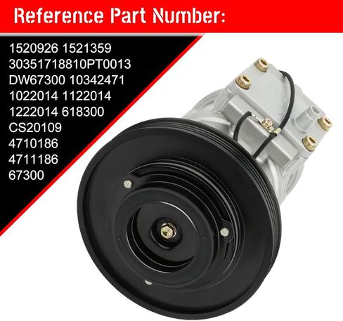 cciyu Air Conditioning Compressor 1990 1991 1992 1993 Fit for Honda for Accord 2.2L Replaces AC Compressor for Car in Saudi Arabia