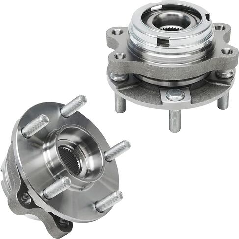 Detroit Axle - مجموعة محامل العجلات الأمامية لـ Infiniti QX50 QX60 JX35 NISSAN Altima Maxima Quest Murano Pathfinder ، 2 Wheel Bearing & Hubs 20 Wheel Lug Nuts Present in Saudi Arabia