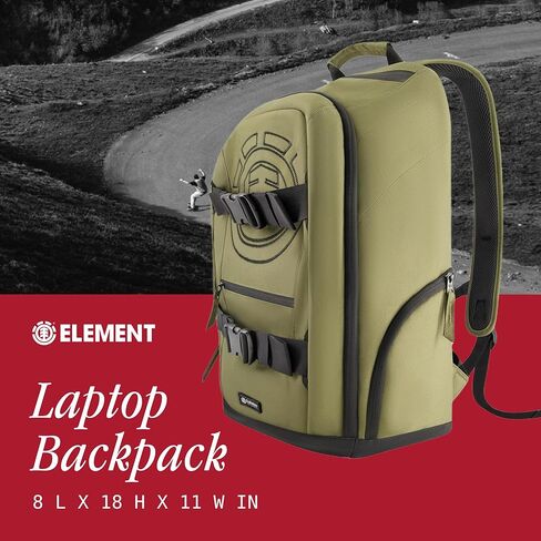 حقيبة ظهر Mohave العنصر ، كمبيوتر محمول 15 بوصة ، حقيبة كمبيوتر مبطنة للتنقل أو السفر ، الأخضر ، حجم واحد in Kuwait