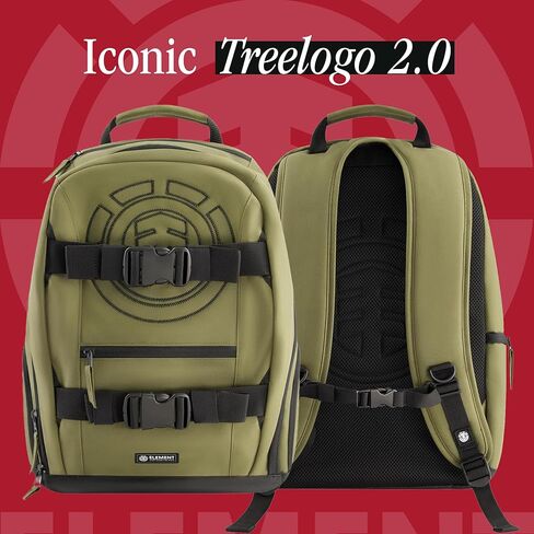 حقيبة ظهر Mohave العنصر ، كمبيوتر محمول 15 بوصة ، حقيبة كمبيوتر مبطنة للتنقل أو السفر ، الأخضر ، حجم واحد in Kuwait