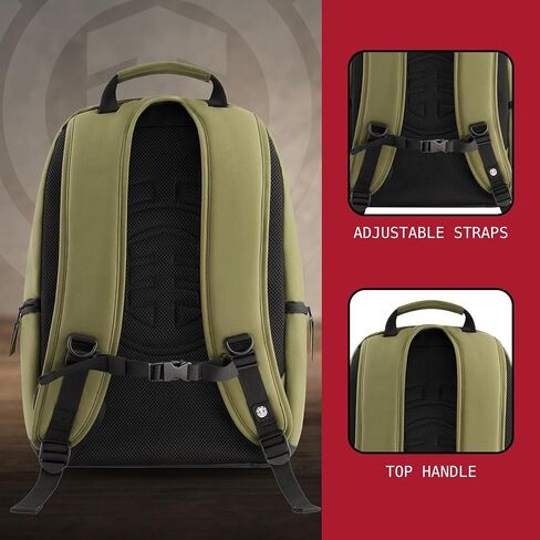 حقيبة ظهر Mohave العنصر ، كمبيوتر محمول 15 بوصة ، حقيبة كمبيوتر مبطنة للتنقل أو السفر ، الأخضر ، حجم واحد in Kuwait