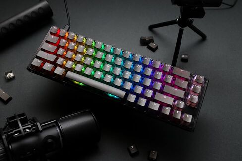 Ducky One 3 SF Aura 65% Mechanical Keyboard: Quack Mechanics Dampening, Hot-Swappable Cherry MX Red Switches, High-Density PBT Tripleshot Keycaps, RGB, US, Black in Kuwait