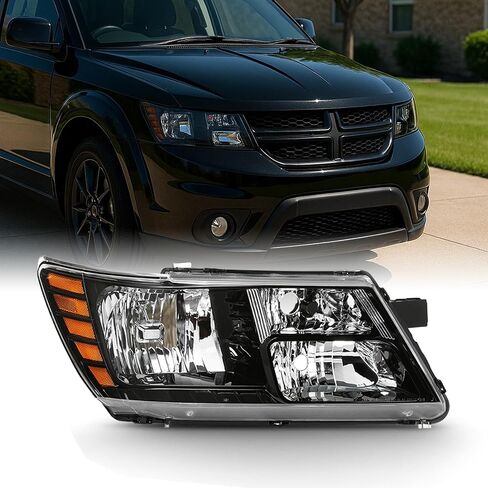 AKKON - Passenger Side Lamp Fits 2009-2020 Dodge Journey Black Trim Original Manufacturer Style Headlight Assembly in Saudi Arabia