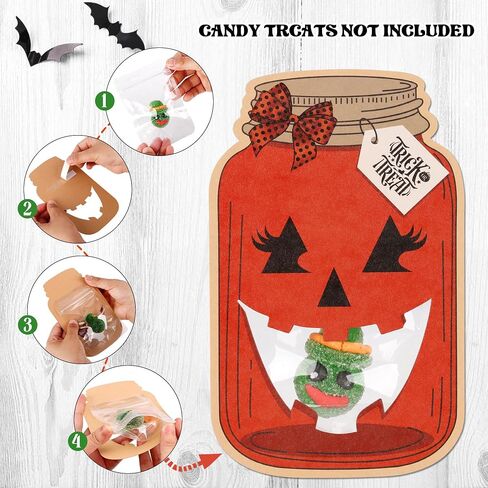 Giiffu 48 Pack Easter Cards for Kids, Happy Easter Mason Jar Paper Card Craft Bulk, Funny DIY Easter Gifts for Classroom School Exchange Kids Easter Party Favors(Candy Not Included) in Saudi Arabia