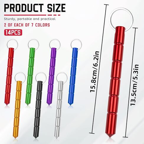 7Pcs Safety keychain Set Protection Keychain, Aluminum Keychain Keychain Set, Self Defense Weapon for Women Girls in Kuwait