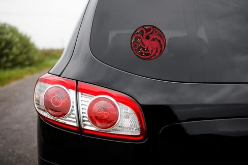 Elektroplate Officially Licensed Game of Thrones House Targaryen Dynamic Decal 3.5" Diameter | Premium All Weather for Car, Water Bottle, Laptop, Tablet, Cooler, Toolbox, Phone | Made in The USA in Saudi Arabia