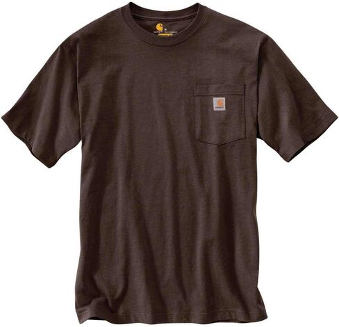 Carhartt Men's Workwear Pocket T-Shirt -Dark Brown-3XLT in Saudi Arabia
