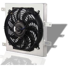 Aluminum Radiator Shroud 12" Fans Relay Kit Compatible with Honda Civic EK EG Integra DB DC SOL 1992-2000 1993 1994 1995 1996 1997 1998 1999 in Saudi Arabia