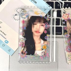 Star Sweet Candy Photocard Holder Postcard Lomo Cards Keychain Holder in Saudi Arabia