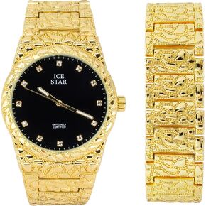 Techno Pave Men's 45mm Design Design Watch & Set Set ، Diamond Ascent Dial in Kuwait