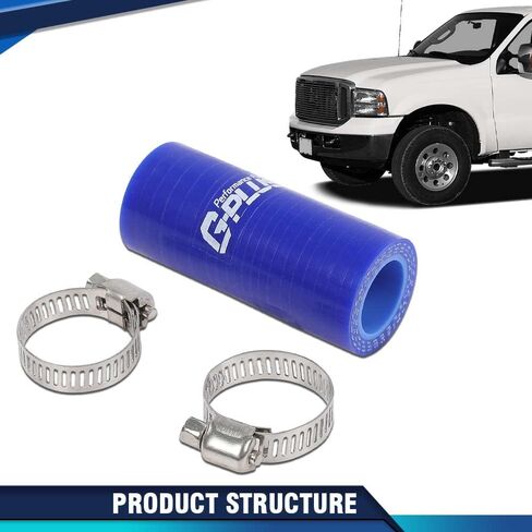 PIT66 Diesel Cooler Coolant Hose Connector Compatible with 2003-2007 Ford F250 F350 F450 F550 Excursions 6.0L/ 2005-2010 E-Series Vans with the 6.0L Power Stroke diesel engine in Saudi Arabia