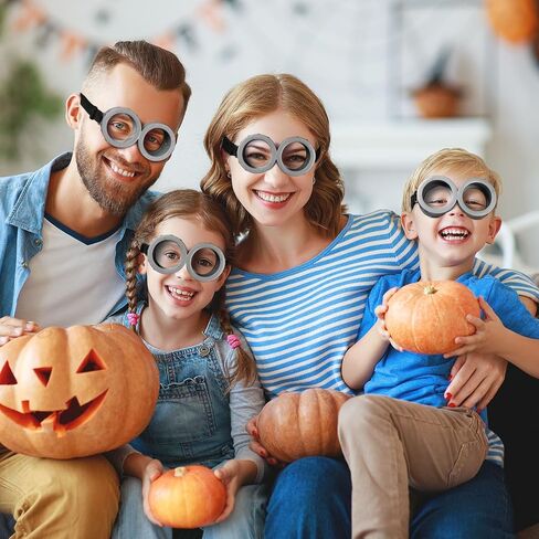 إكسسوارات أزياء الهالوين خمر نظارات Steampunk Round Round Cartoon Goggles Cosplay Party Supplies in Kuwait