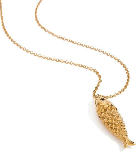 FAMARINE Gold Fish Necklaces for Women in Saudi Arabia