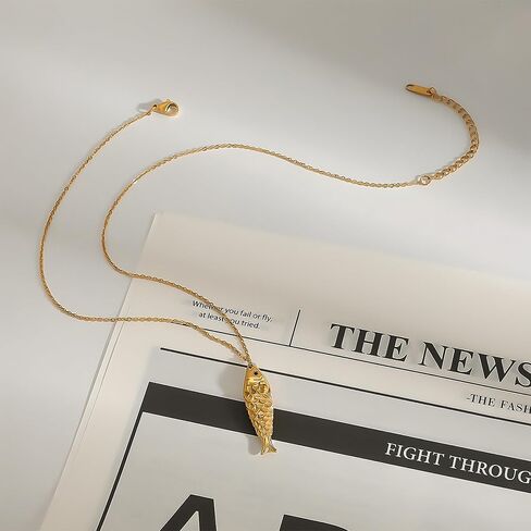FAMARINE Gold Fish Necklaces for Women in Saudi Arabia