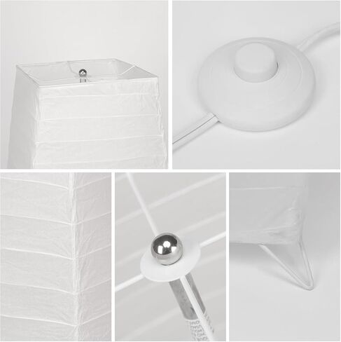 Paper Lamp Floor, Japanese Paper Lamp Rice Paper Lamp Shade, 59'' Minimalist Rice Paper Floor Lamp, Perfect for Living Room, Office, Bedroom, Kids Room, Reading, Home Decor（Oval 2 Pack） in Saudi Arabia