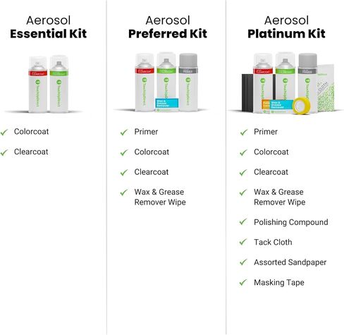 TouchUpDirect IM Titanium Silver Metallic Compatible With Kia Exact Match Touch Up Paint Aerosol - Preferred Kit in Saudi Arabia