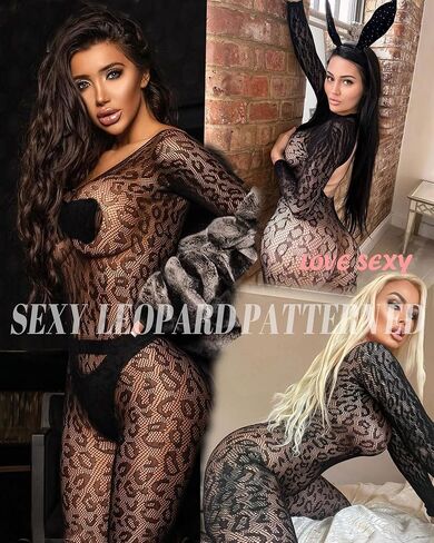 XIUSEMY Lingerie for Women Fishnet Bodystocking Attached Stockings Sexy Bodysuit Soft Nightwear Plus Size in Saudi Arabia