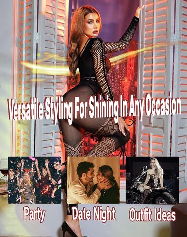 XIUSEMY Lingerie for Women Fishnet Bodystocking Attached Stockings Sexy Bodysuit Soft Nightwear Plus Size in Saudi Arabia