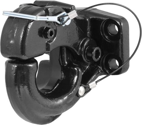 CURT 48210 Pintle Hook Hitch 20,000 lbs, Fits 2-1/2 to 3-Inch Lunette Ring, Mount Required in Saudi Arabia