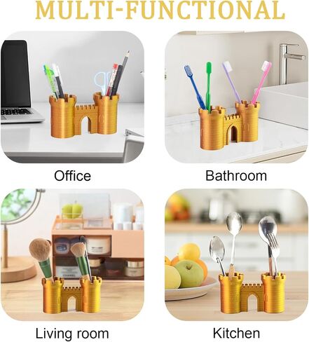 Novelty What Word Shape Pen Holder Pencil Holder Desktop Organizer for Desk Home Office School in Saudi Arabia