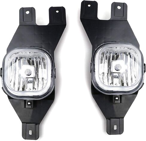 Ijdmtoy Clear Lens Fog Light Kit W/ 9145 Xenon White 15-SMD LED متوافق مع 1999-2004 Ford F-250 ، 2001-2004 Ford F-350 F-450 F-550 Super Duty & Surgion in Saudi Arabia