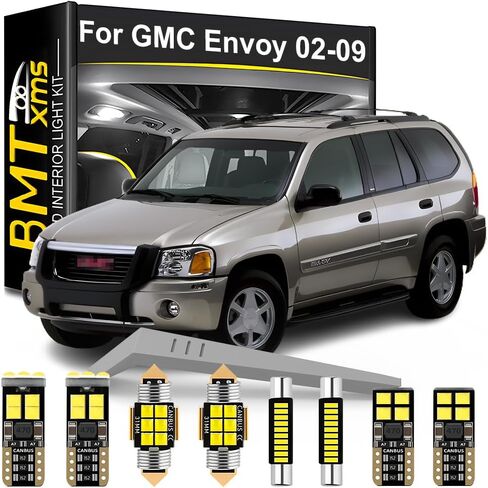 LED LED INTERIOR LIGHT KIT استبدال GMC Envoy Chevy Trailblazer 2002 2003 2004 2005 2006 2007 2008 2009 ، Super Bright 6000K White in Saudi Arabia