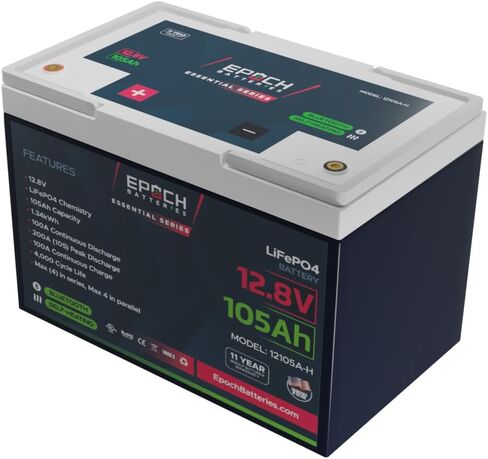 12V 460Ah Essential Series - Bluetooth & Heated LiFePO4 Battery, Group 8D, 5.88 kWh for Marine, RV, Solar, Off-Grid Power Systems (12V 460Ah) in Saudi Arabia