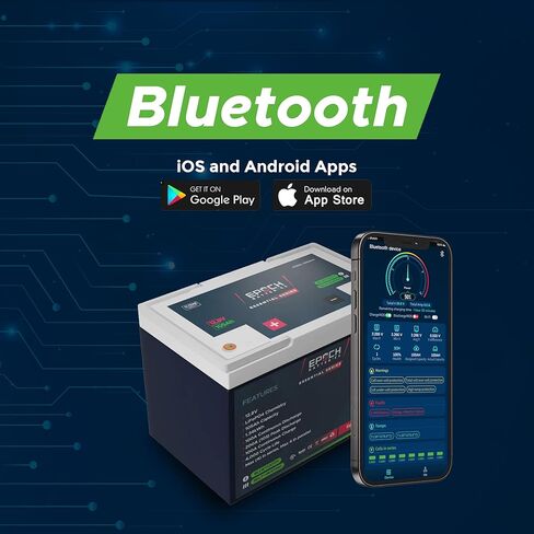 12V 460Ah Essential Series - Bluetooth & Heated LiFePO4 Battery, Group 8D, 5.88 kWh for Marine, RV, Solar, Off-Grid Power Systems (12V 460Ah) in Saudi Arabia