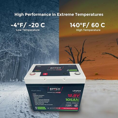 12V 460Ah Essential Series - Bluetooth & Heated LiFePO4 Battery, Group 8D, 5.88 kWh for Marine, RV, Solar, Off-Grid Power Systems (12V 460Ah) in Saudi Arabia