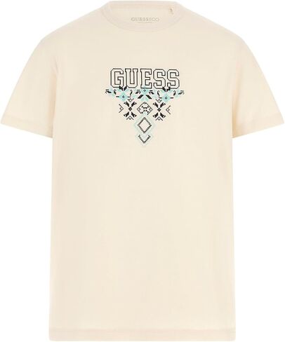 GUESS Men's Eco Short Sleeve Triangle Tee in Saudi Arabia