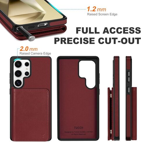TUCCH Case for Galaxy S25 Plus with [Undetachable Wallet] RFID Blocking 6 Card Slots, PU Leather Magnetic Closure Folio Wallet Anti-Slip Shockproof Phone Cover for Galaxy S25 Plus 6.7" 2025, Dark Blue in Kuwait