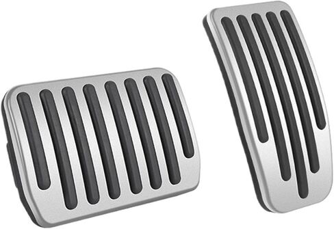 تناسب Tesla Fit for Model 3 Fit for Sedal 2022-2024 دواسة دواسة الدواسة تغطي الملحقات (الفضة) in Kuwait