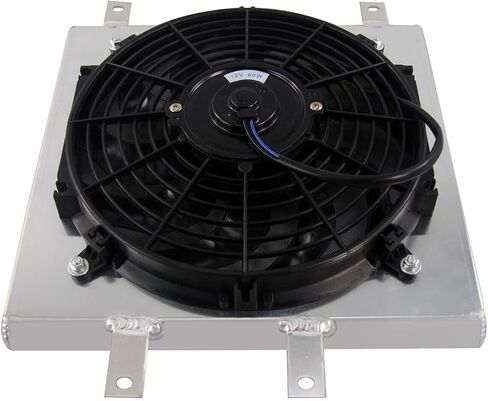 كفن الرادياتير الألمنيوم 12 "مجموعة ترحيل المعجبين متوافقة مع هوندا Civic EK eg Integra DC SOL 1992-2000 1993 1994 1995 1996 1997 1998 1999 in Saudi Arabia
