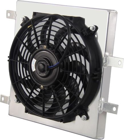 كفن الرادياتير الألمنيوم 12 "مجموعة ترحيل المعجبين متوافقة مع هوندا Civic EK eg Integra DC SOL 1992-2000 1993 1994 1995 1996 1997 1998 1999 in Saudi Arabia