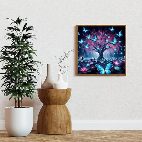 Skyboda Tree Diamond Painting Kits for Adults, DIY Tree Diamond Art Kits Full Round Drill Gem Art Diamond Crafts for Home Wall Art Decor 12×16inch in Saudi Arabia