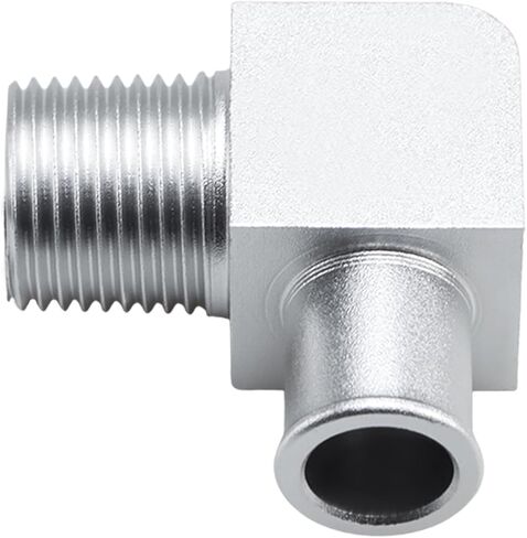 Fusch 90 ° موصل خرطوم السخان القصيرة ، 6061 تركيب سخان سبيكة الألومنيوم ، محول خراطيم السيارة 90 درجة ، 1/2in npt إلى 5/8in خرطوم بارب لمضخات 1/2 NPT in Saudi Arabia