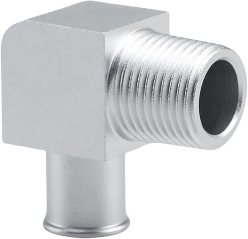 Fusch 90 ° موصل خرطوم السخان القصيرة ، 6061 تركيب سخان سبيكة الألومنيوم ، محول خراطيم السيارة 90 درجة ، 1/2in npt إلى 5/8in خرطوم بارب لمضخات 1/2 NPT in Saudi Arabia