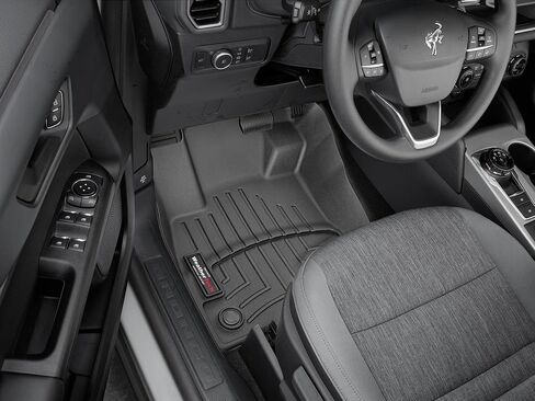 WeatherTech Custom Fit FloorLiners for Ford Bronco Sport, Maverick - 1st Row (4416421), Black in Saudi Arabia