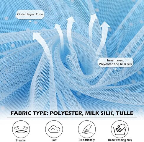 HenzWorld Girls Princess Dress up Kids Short Flutter Sleeve Tulle Dress Toddler Costume Theme Birthday Party Gift Outfits in Kuwait