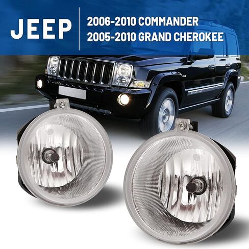 أضواء الضباب متوافقة مع Jeep Commander 2006 2007 2008 2009 2010 Jeep Grand Cherokee 2005-2010 Lamps Driver Rased/Left 1 Side in Kuwait